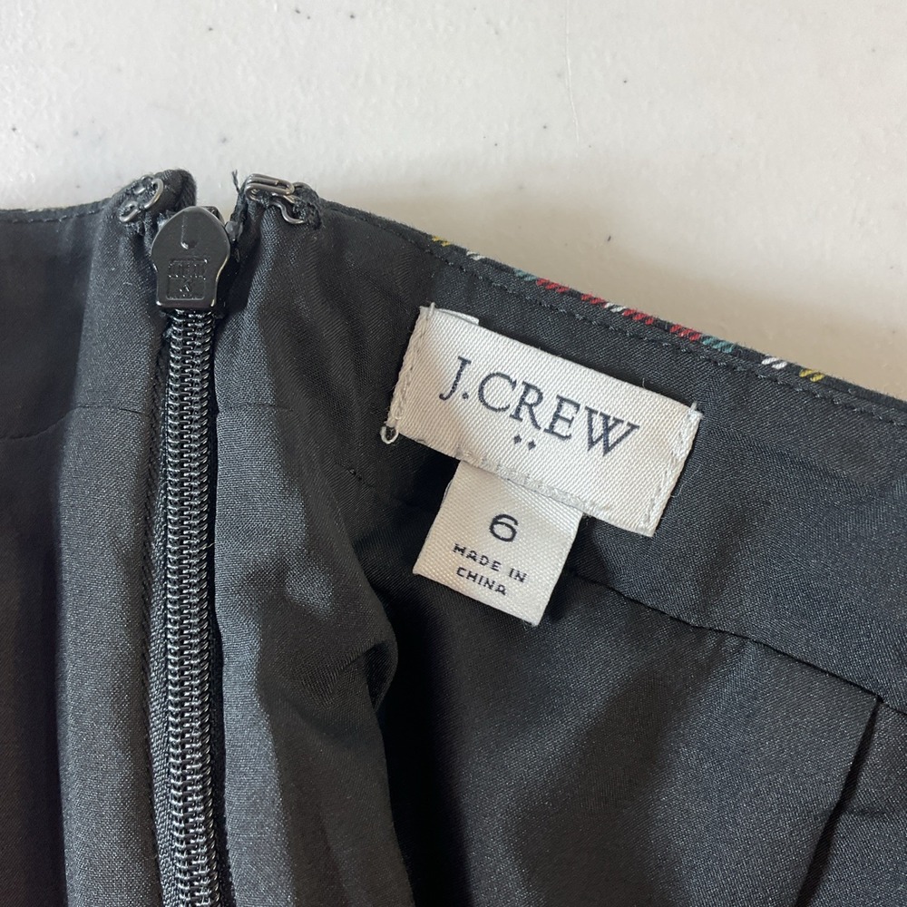 J. Crew Stewart Tartan Plaid Cotton Sateen Pencil Skirt Sz 6 Classic Preppy - Picture 5 of 10